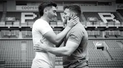 Joshua Cavallo y su pareja Leighton Morrell