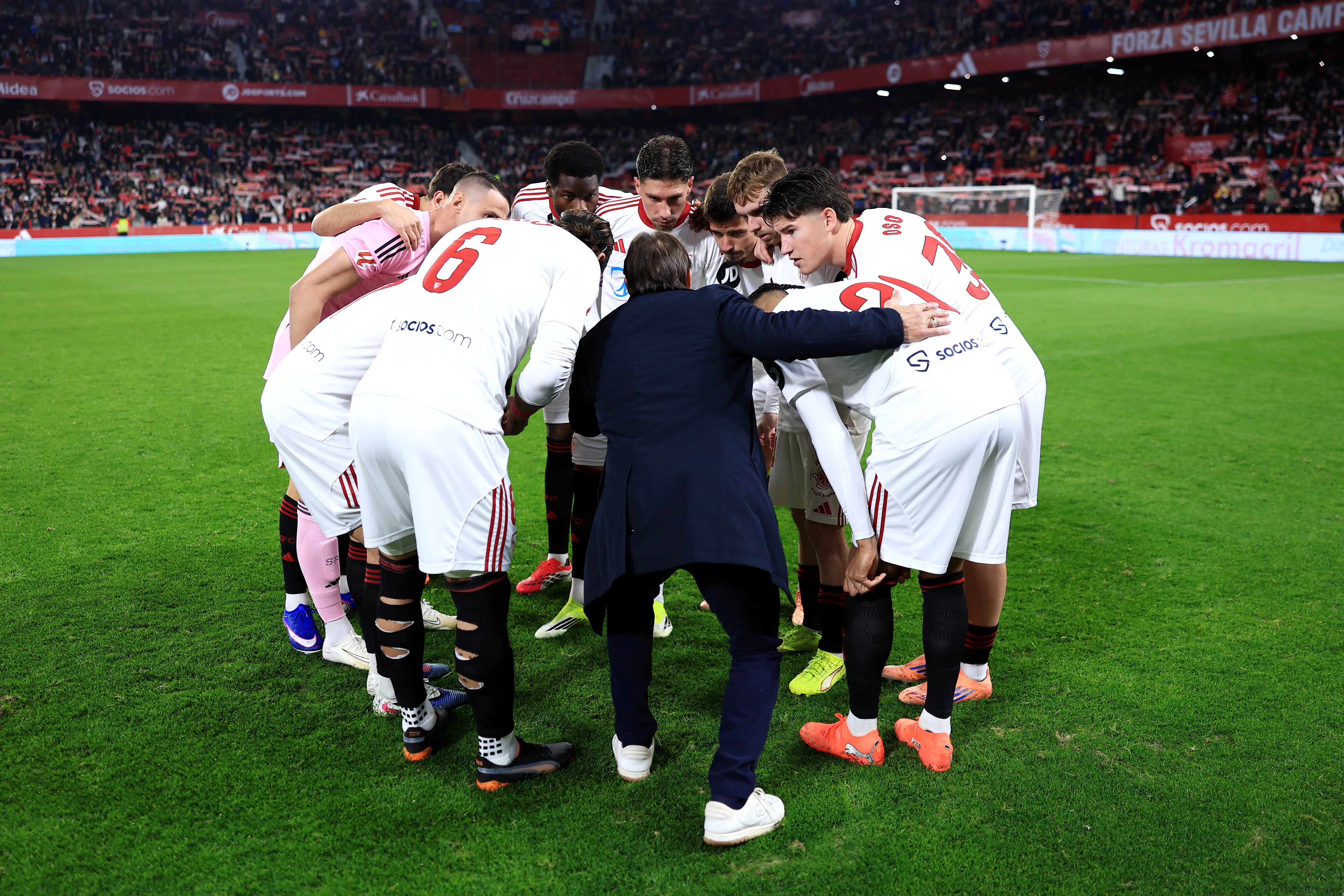 Sevilla acumula cuatro derrotas consecutivas, está afuera de la Copa del Rey y a tres puntos del descenso en LaLiga. (Getty).