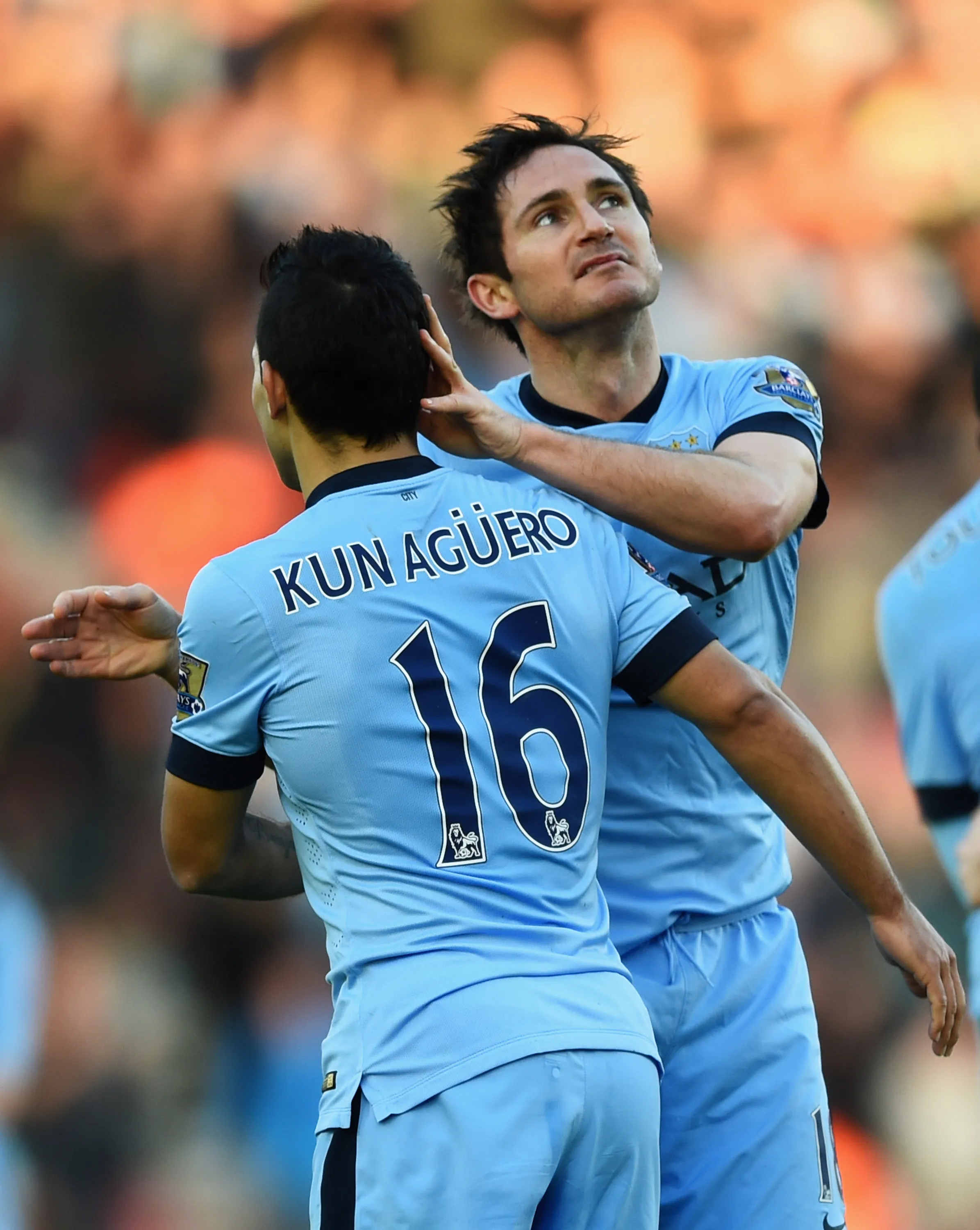 Lampard y Agüero en 2014. (Foto: Getty).
