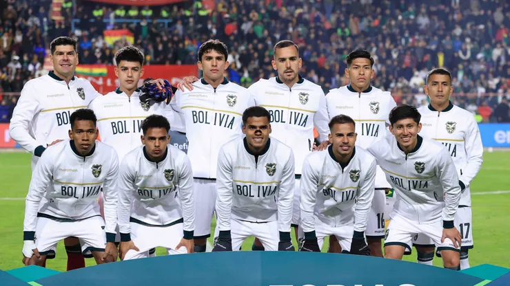 Los jugadores de la Selección de Bolivia.