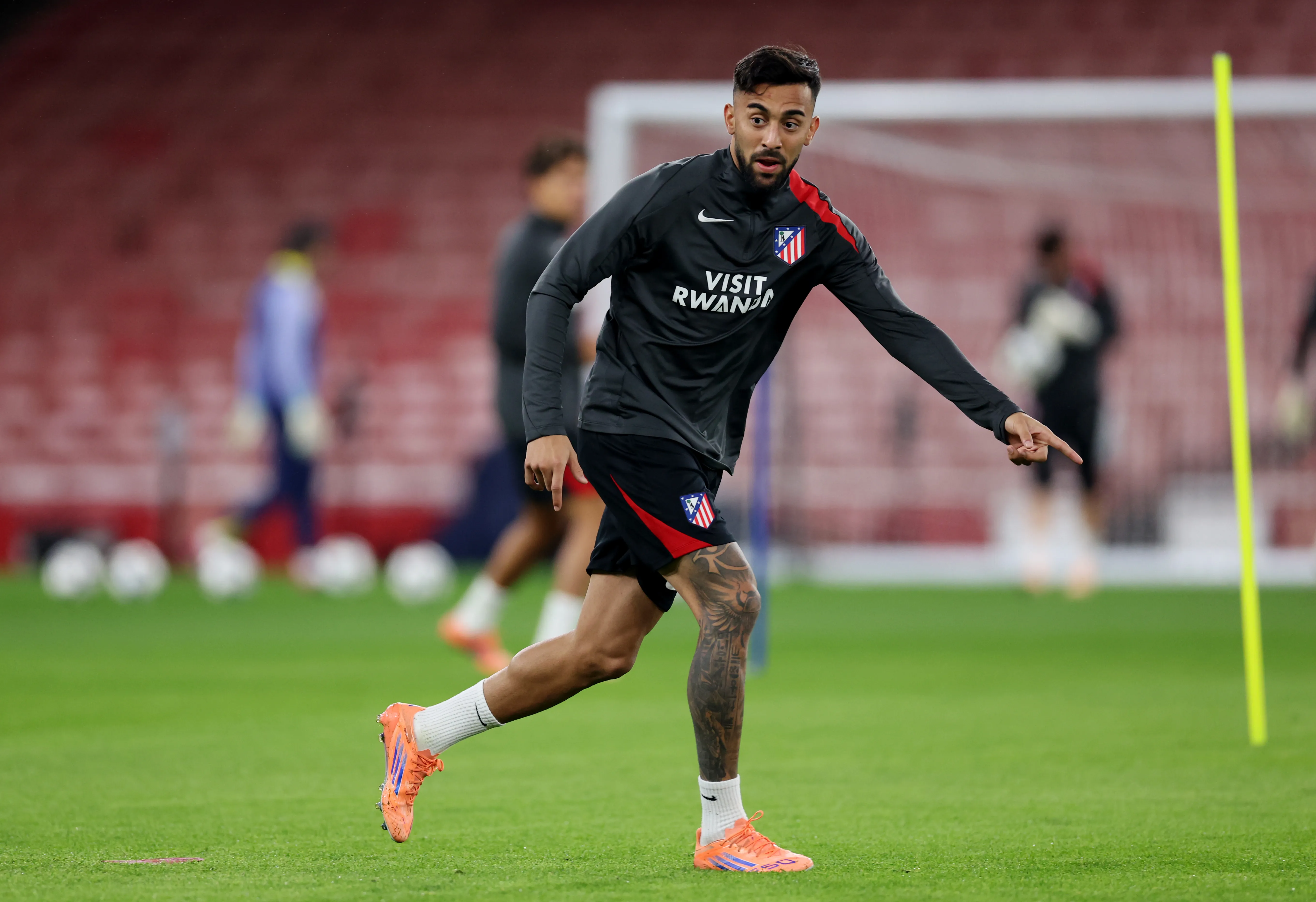 Nico González no pudo participar de ninguno de los tres partidos que disputó Atlético de Madrid en 2026. (Getty)