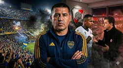 Juan Román Riquelme, Sebastián Villa y Marcelo Gallardo.