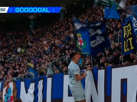 Con un golazo, Lautaro Martínez abrió la cuenta para Inter ante Udinese