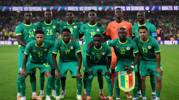 Los jugadores de la Selección de Senegal.