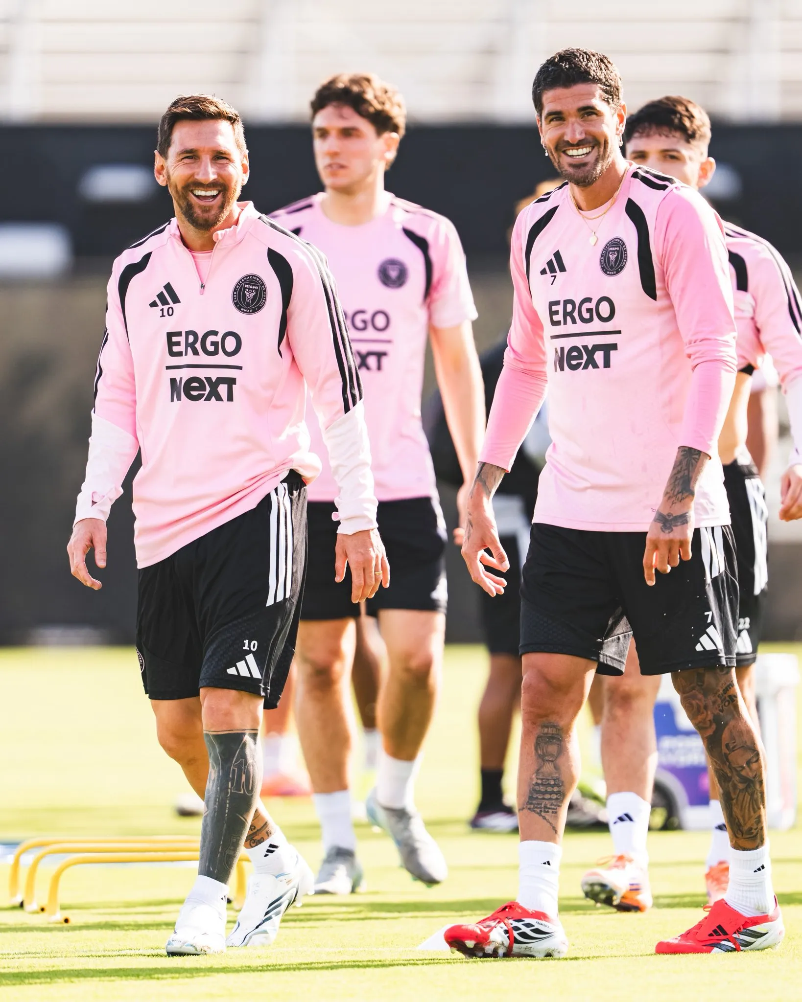 Messi y De Paul, inseparables en el inicio de la pretemporada. (Inter Miami en X).