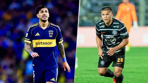 Leandro Paredes y Hugo Quintana, protagonistas de Boca y Olimpia.
