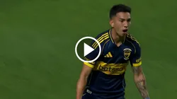 Alan Velasco festeja el empate de Boca ante Olimpia.