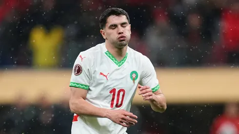 Brahim Díaz, tras errar el penal agónico en la final entre Marruecos y Senegal.
