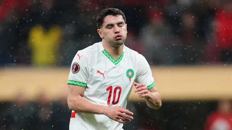 Brahim Díaz, tras errar el penal agónico en la final entre Marruecos y Senegal.