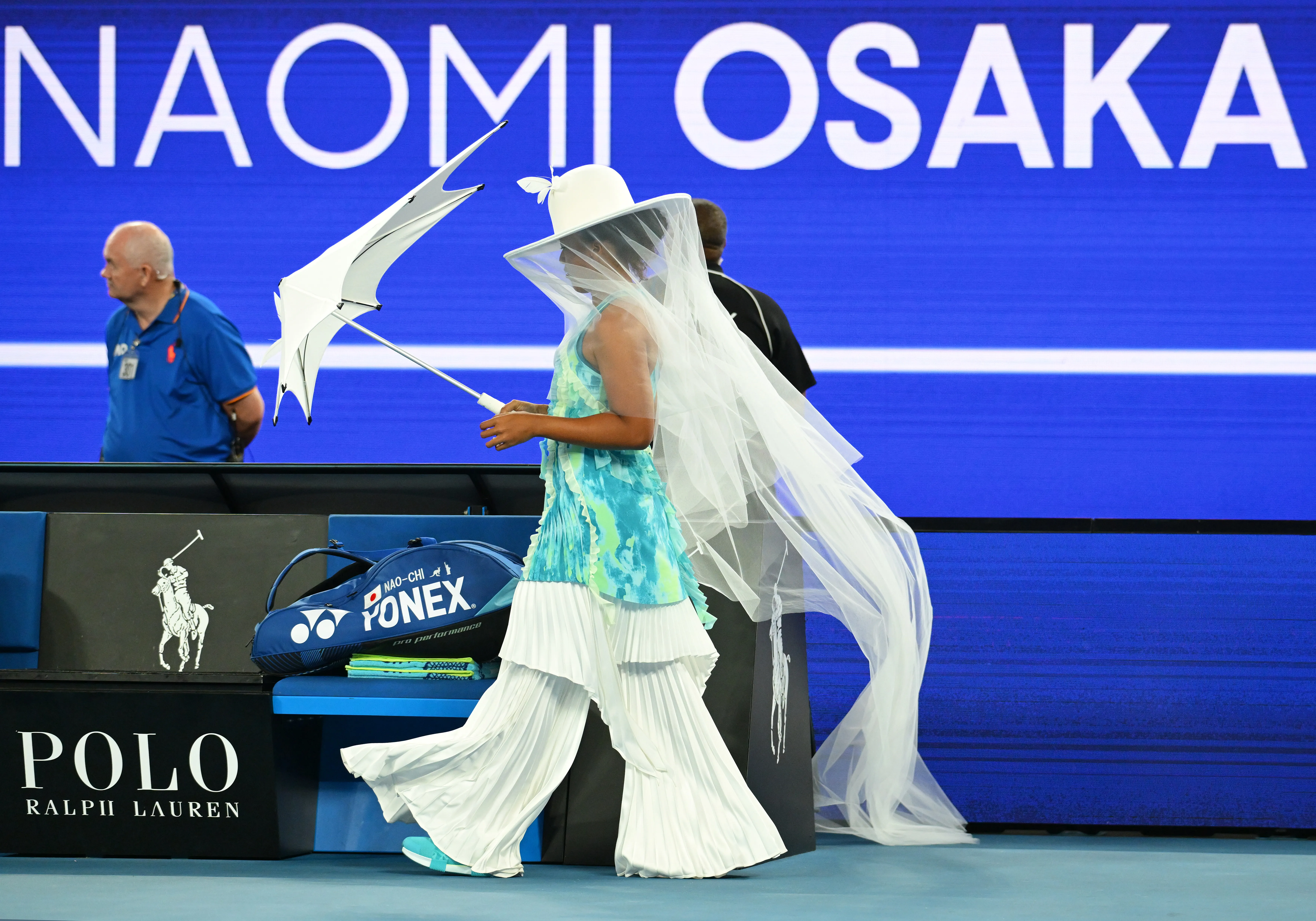 Así salió a jugar Osaka contra Antoni Ruzic. (Foto: Getty).