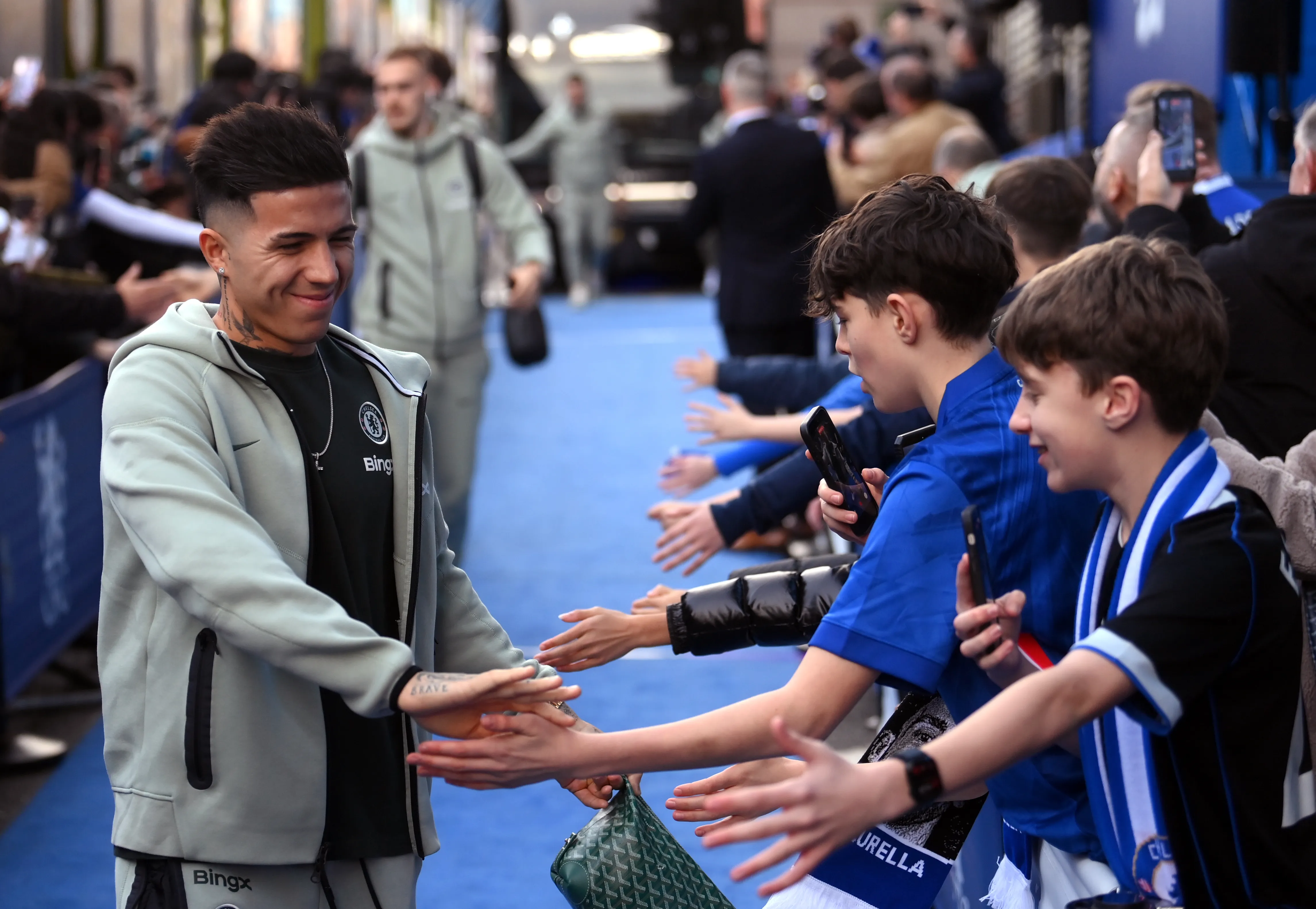 Enzo Fernández es uno de los favoritos de los hinchas en Chelsea. (Getty).