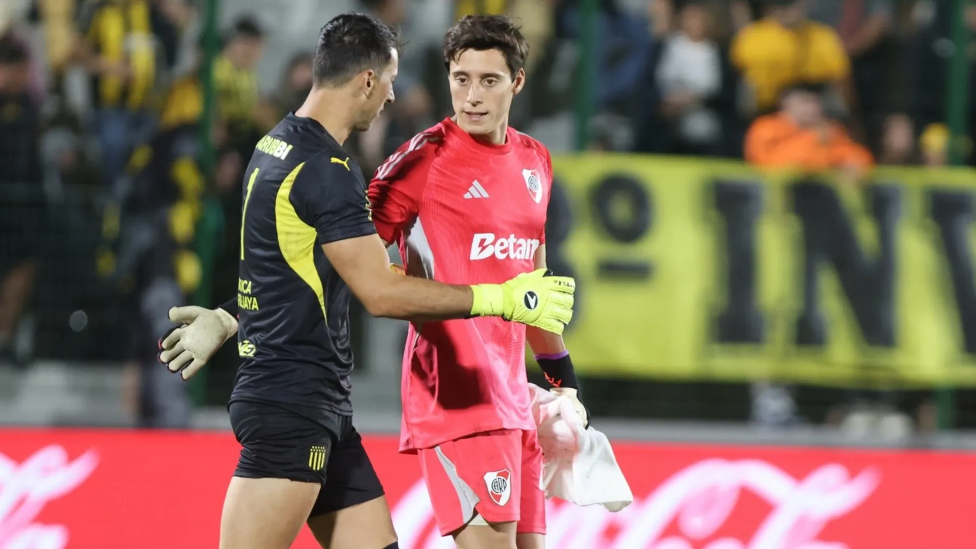 Santiago Beltrán en el amistoso ante Peñarol. (Foto: FotoBaires)
