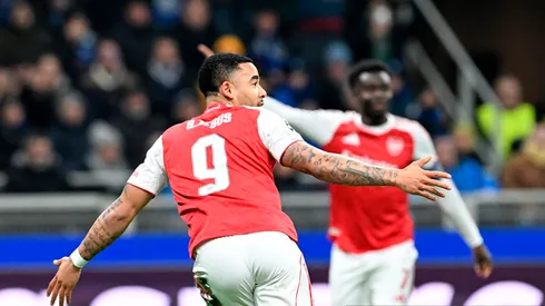 Gabriel Jesús celebra el 1-0 ante Inter.
