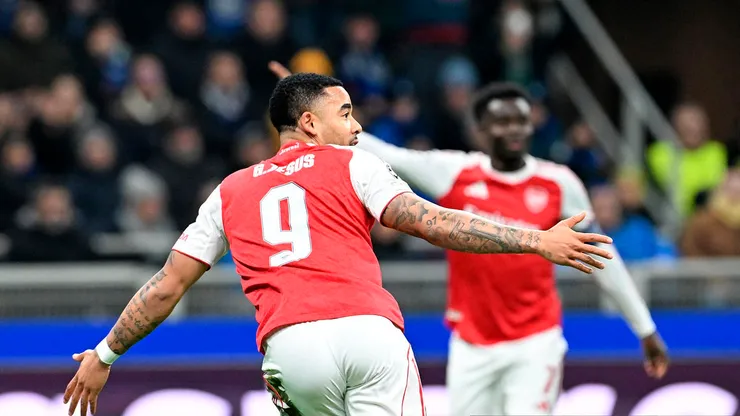 Gabriel Jesús celebra el 1-0 ante Inter.