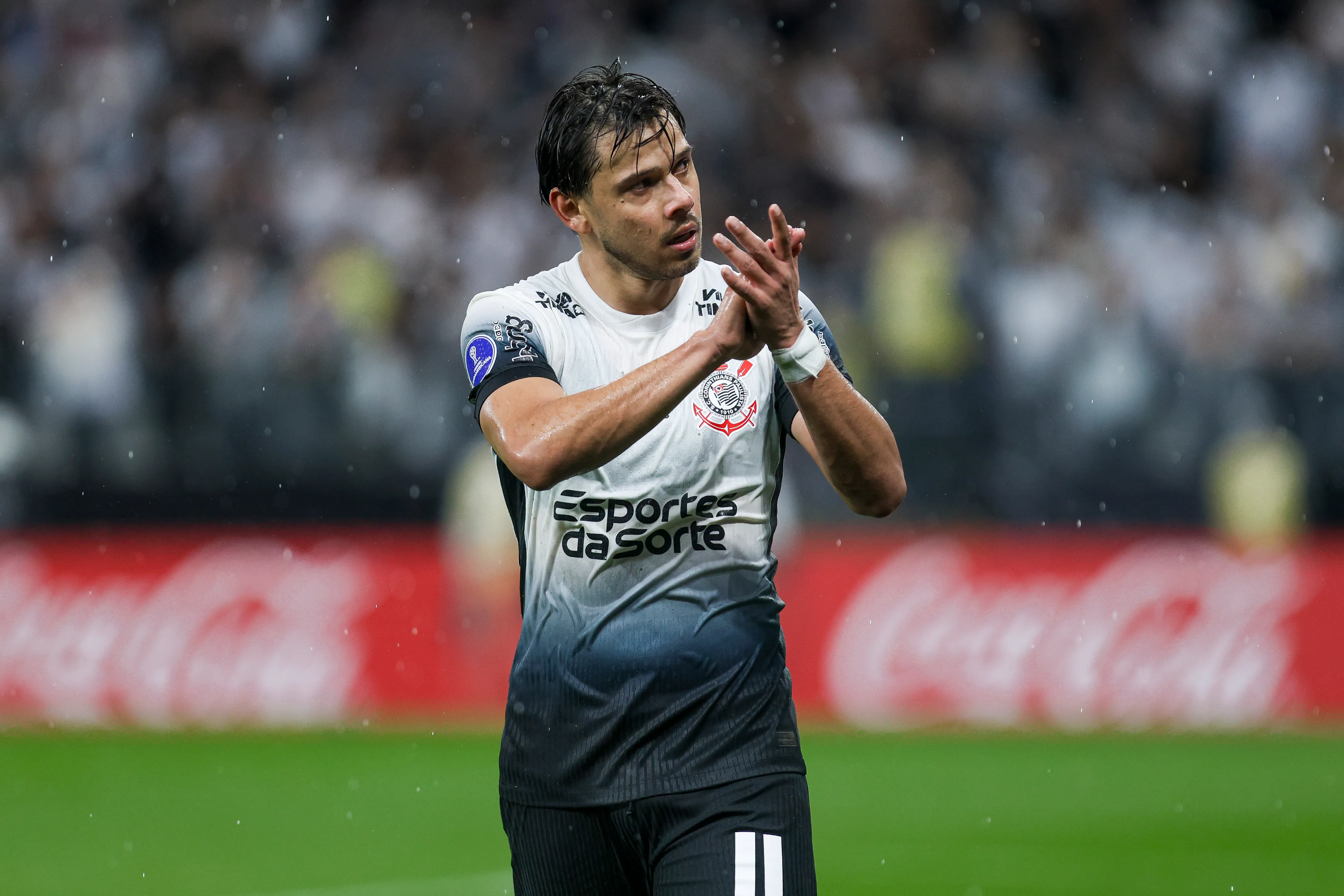 Ángel Romero durante su paso por Corinthians. (Getty Images)