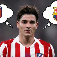 ¿Julián Álvarez se va del Atlético? El esquema de Simeone no lo ayuda y Barcelona ya mueve fichas