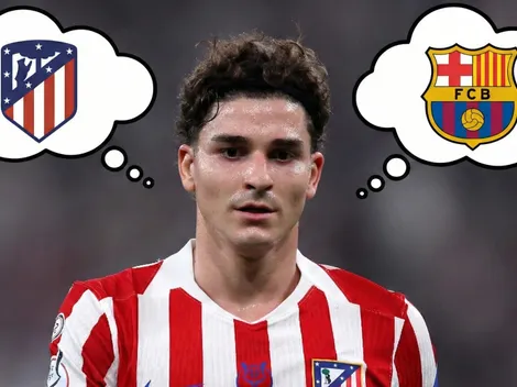 ¿Julián Álvarez se va del Atlético? El esquema de Simeone no lo ayuda y Barcelona ya mueve fichas
