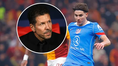 Diego Simeone le restó responsabilidad a Julián Avarez por la falta de goles del Atlético de Madrid, luego del empate con el Galatasaray.