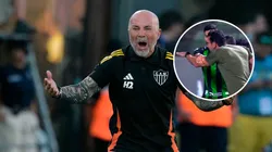 Acalorada discusión de Sampaoli en el clásico entre Atlético y América MG.