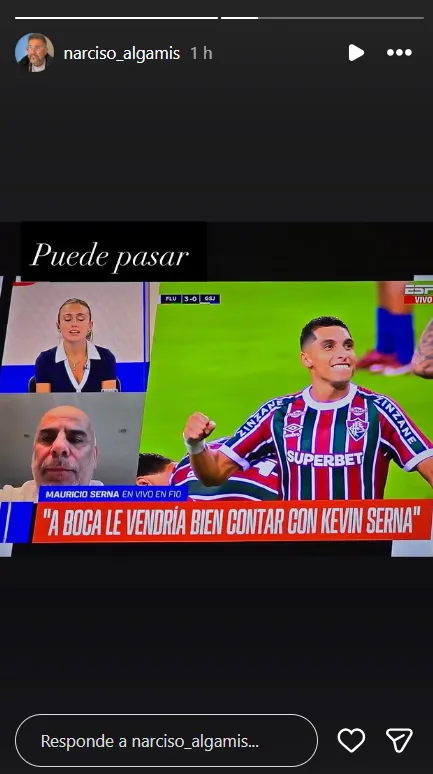 Los posteos del representante de Serna