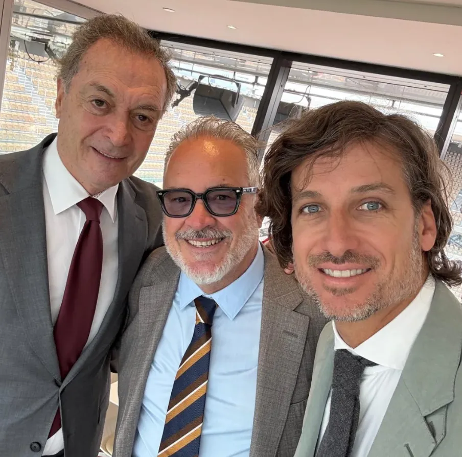 Clerc, Luis Alfredo Álvarez y Feliciano López. (Foto: @jose_luis_clerc).