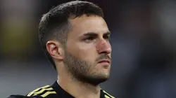 Santi Giménez, delantero de la Selección de México.