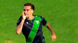 Mauro Méndez anotó el 1-0 de Banfield ante Huracán.