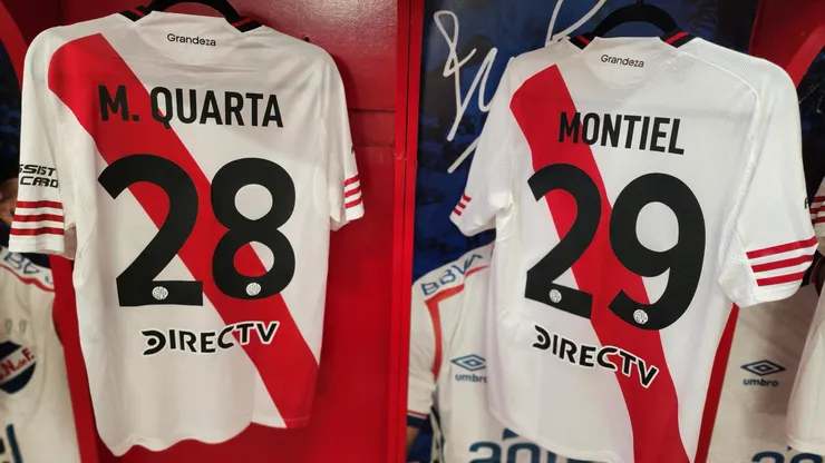 Las camisetas de River Plate.
