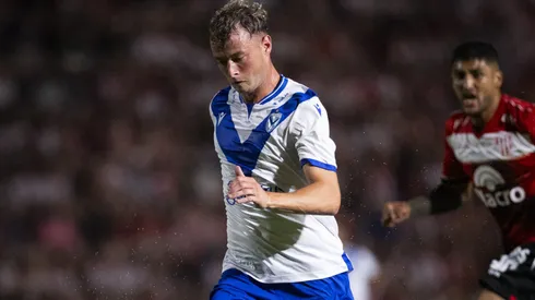 Matías Pellegrino, durante el duelo entre Instituto y Vélez.

