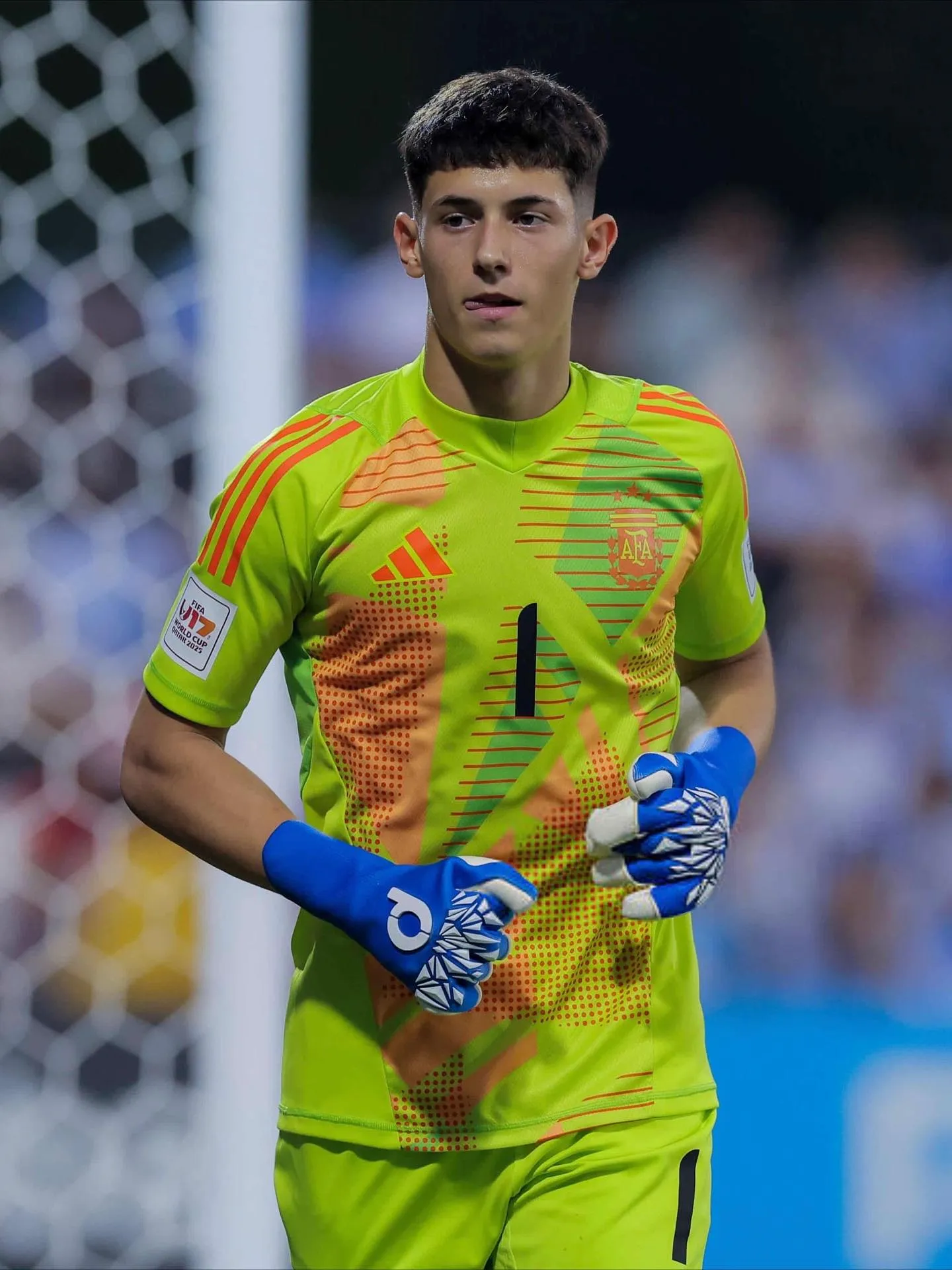 Castelau fue el arquero de Argentina en el Mundial Sub 17. (Archivo: IG/alberc13)