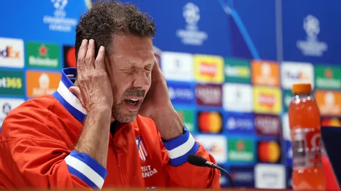 Diego Simeone, entrenador argentino de Atlético de Madrid.