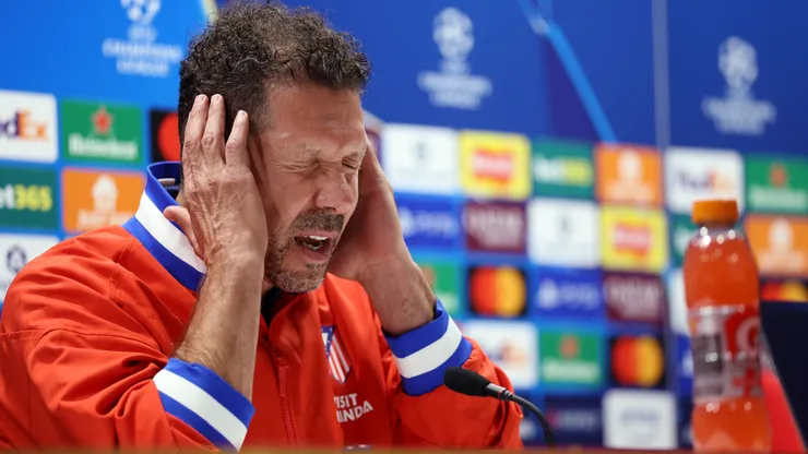 Diego Simeone, entrenador argentino de Atlético de Madrid.