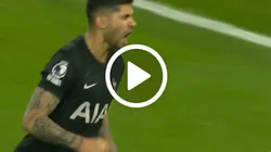 Cuti Romero volvió a convertir en Tottenham