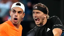 Francisco Cerúndolo y Alexander Zverev se enfrentan por el Australian Open.