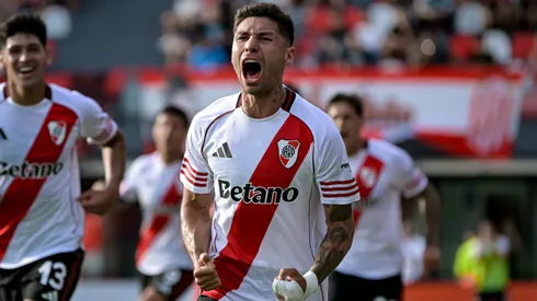 Gonzalo Montiel, autor del gol de River ante Barracas Central.
