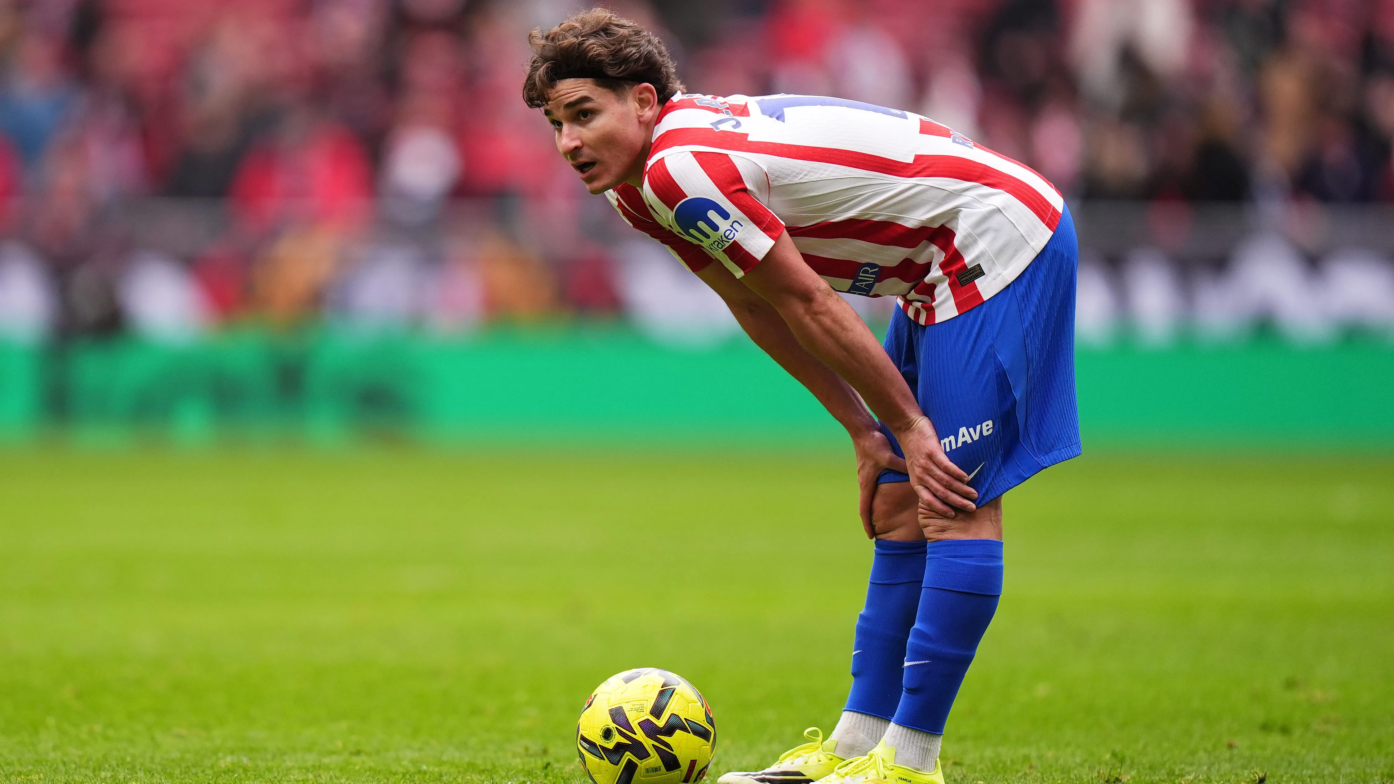 Julián Álvarez no será titular vs. Levante hoy. (Getty)