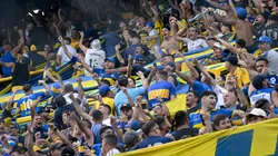 Los hinchas de Boca ante Riestra.