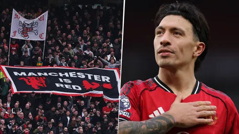 Los hinchas del Manchester United felicitaron a Lisandro Martínez por su partido frente al Arsenal por la Premier League.