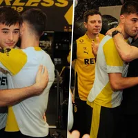 Visiblemente emocionado, Aaron Anselmino se despidió de sus compañeros del Borussia Dortmund