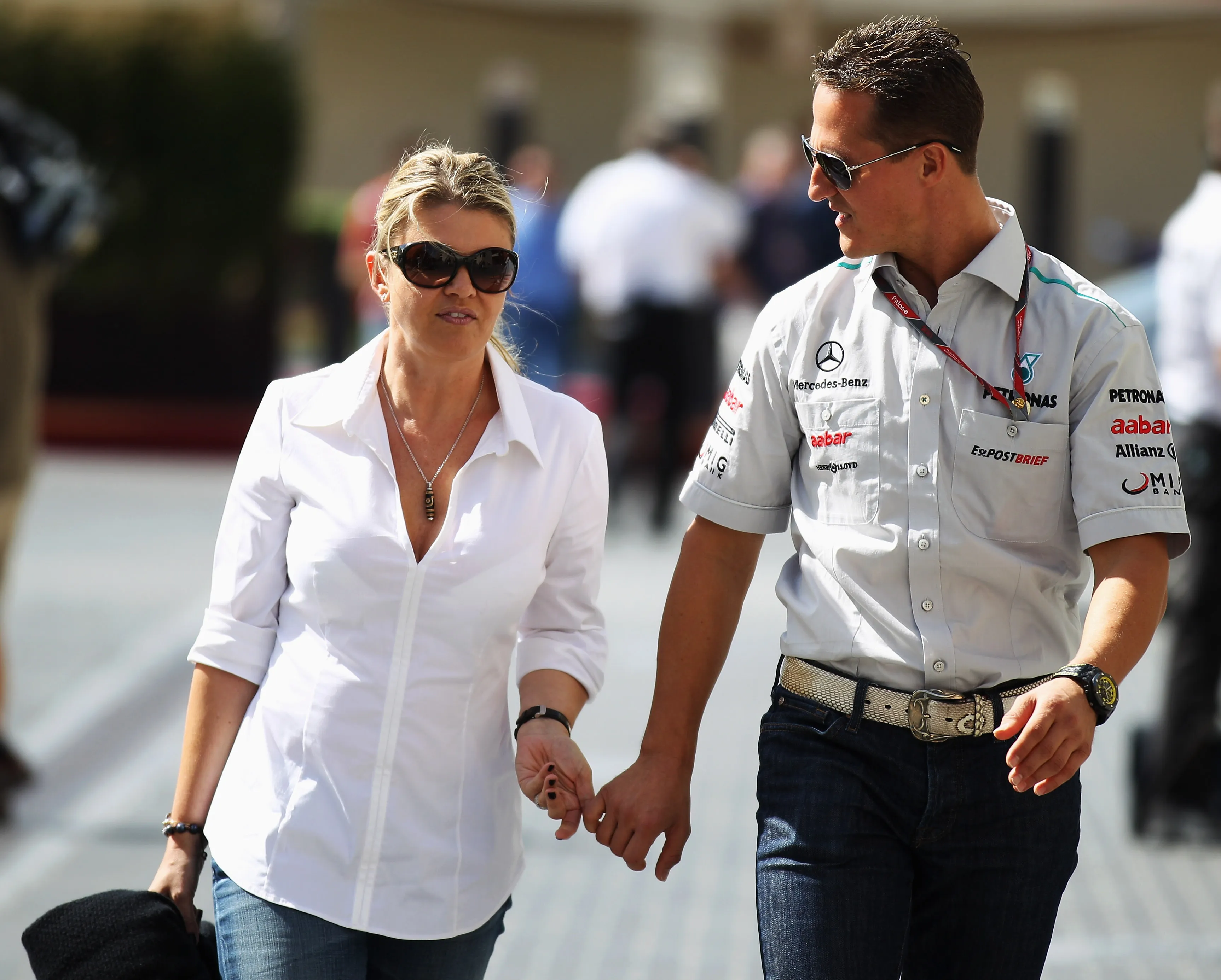 Corinna y Michael Schumacher. (Foto: Getty).