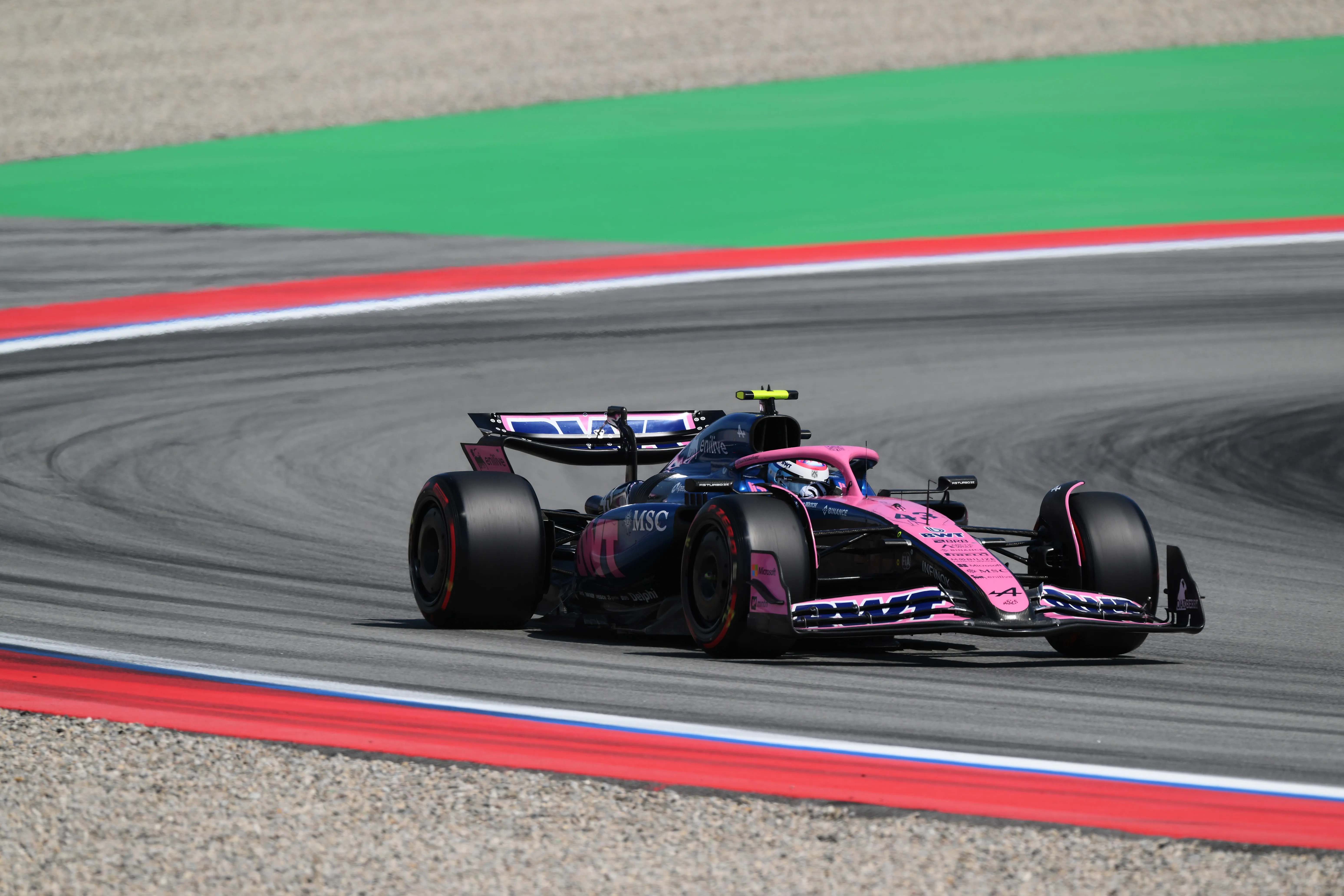 Franco Colapinto en el circuito de Barcelona. (Getty Images)