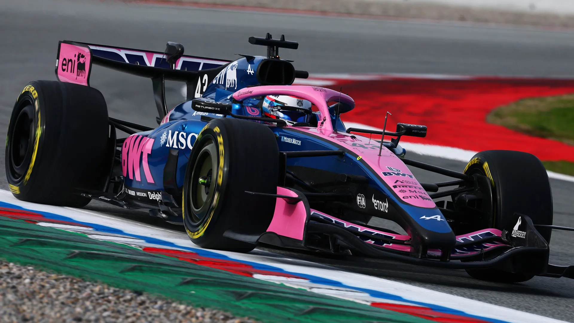 Franco Colapinto terminó el primer día de actividades en Barcelona. (X/@mensurdante)