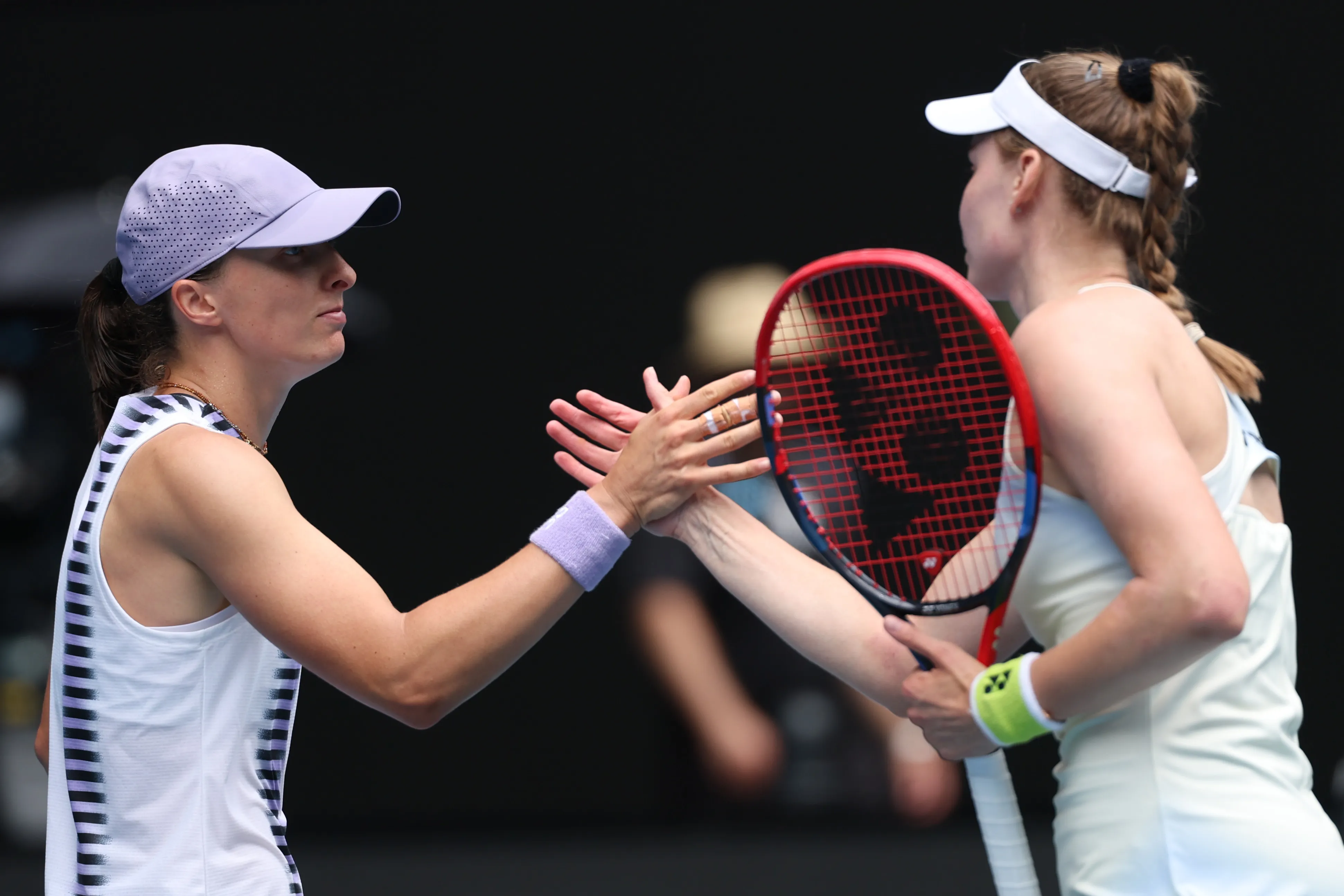 Swiatek cayó en cuartos de final del Abierto de Australia ante Rybaina, que ganó 7/5 y 6/1. (Foto: Getty).