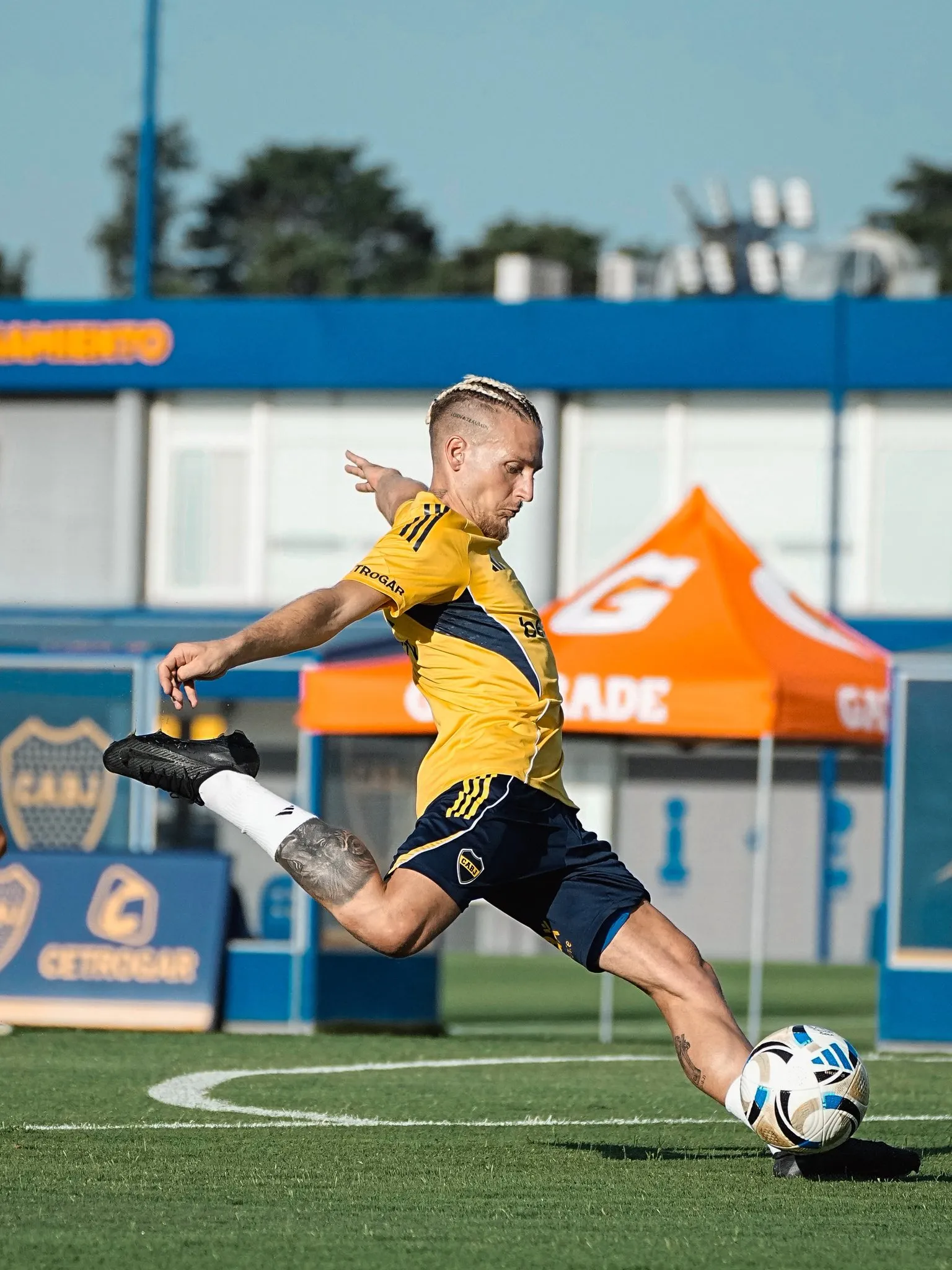 Ascacibar ya se entrenó en Boca. (Foto: Prensa Boca).