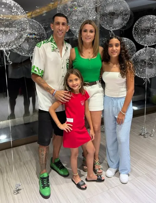 La familia Di María. (Foto: @jorgelinacardoso26).