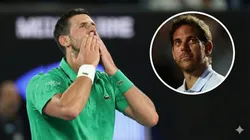 El argentino felicitó en vivo al serbio.