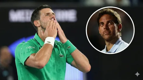 El argentino felicitó en vivo al serbio.