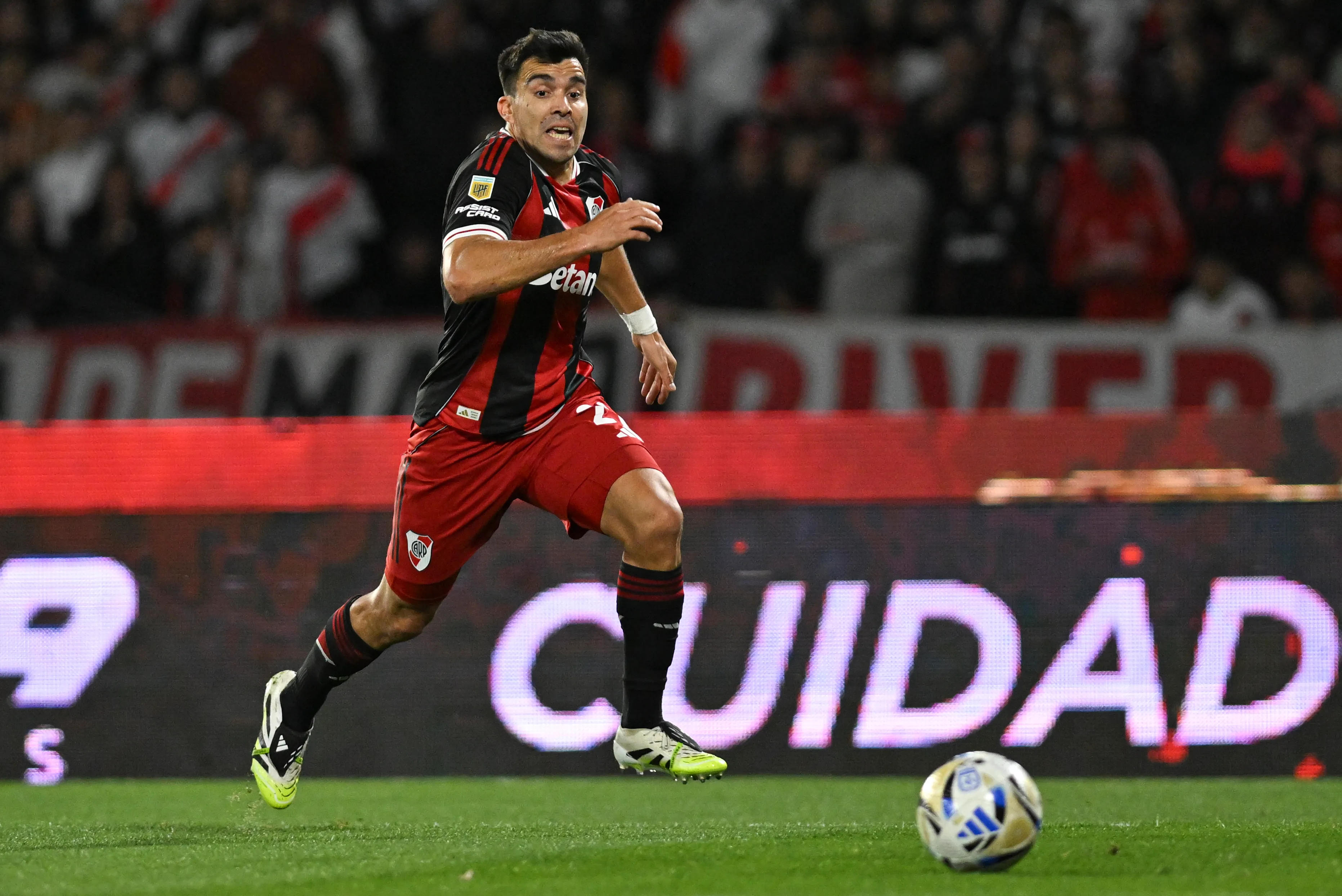 Marcos Acuña, el nombre por el que Gallardo y River aguardan para visitar a Rosario Central (Getty Images).