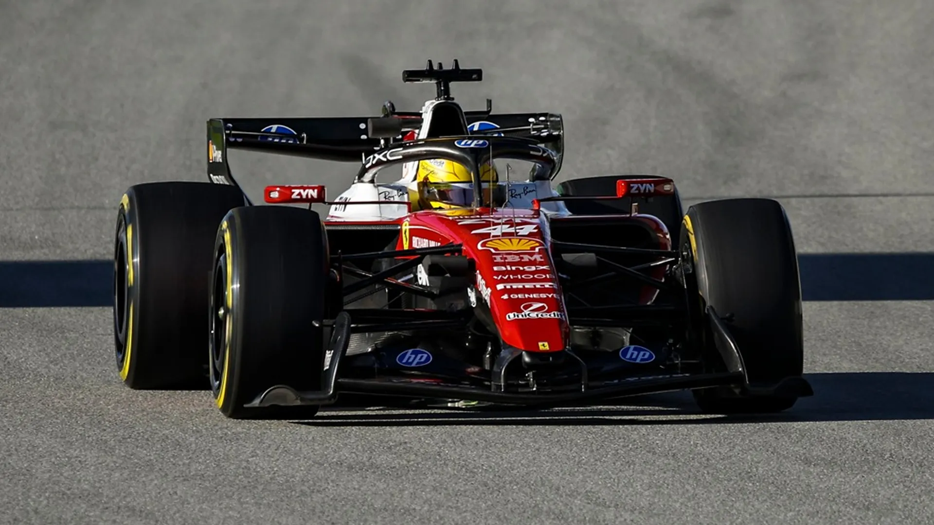 Hamilton marcó el mejor tiempo en Barcelona, aunque no es parámetro. (Scuderia Ferrari)