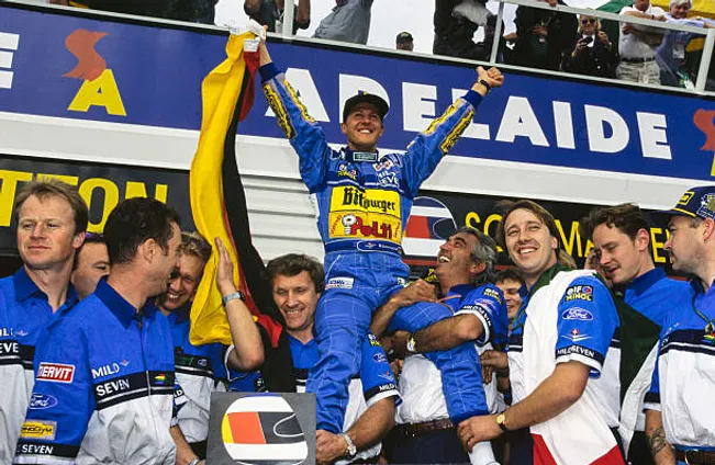 Schumacher ganó su primer campeonato en 1994 con Benetton y ahora quedará inmortalizado en una docuserie.